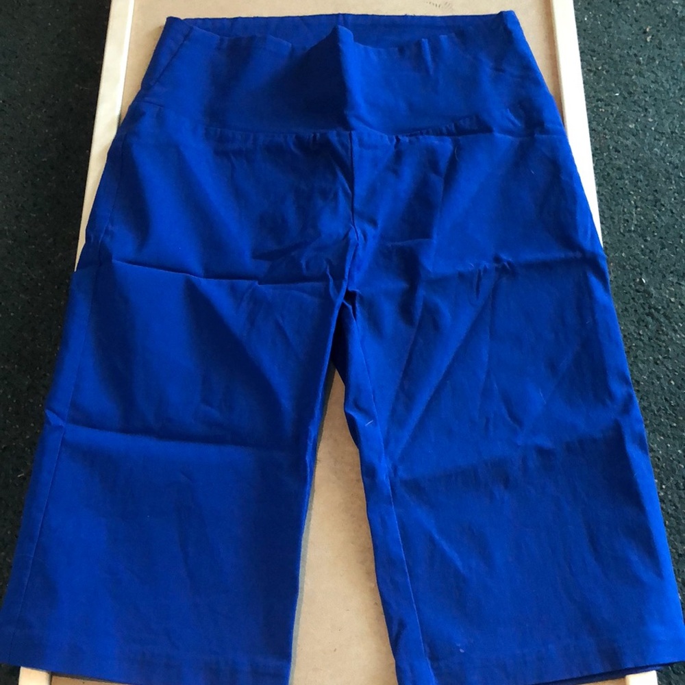 Blue biker dress shorts